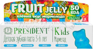 Детская зубная паста PRESIDENT Kids 3-6 мармелад 50мл
