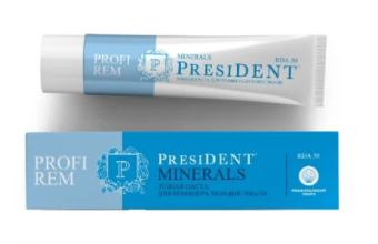 Зубная паста PRESIDENT PROFI REM MINERALS
